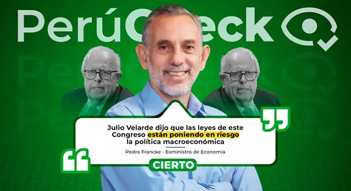 Sí, Julio Velarde alertó que el Congreso pone en riesgo la estabilidad económica